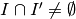 I \cap I' \neq \emptyset