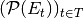 (\mathcal{P}(E_t))_{t \in T}