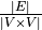 \Large \frac{|E|}{|V \times V|}