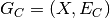 G_C = (X,E_C)