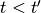 t < t'
