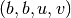 (b,b,u,v)